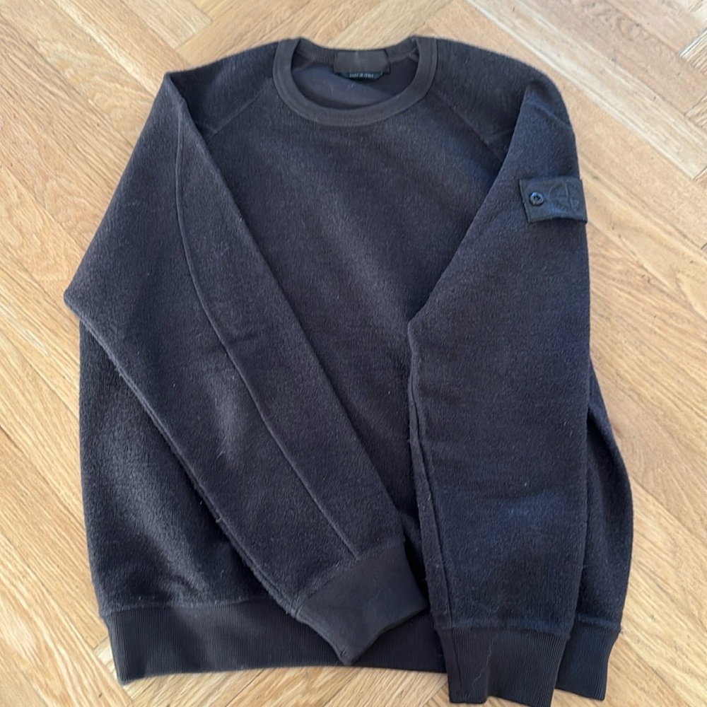 *SOLD*Stone Island hard to find “shadow” series cotton/wool blend pullover